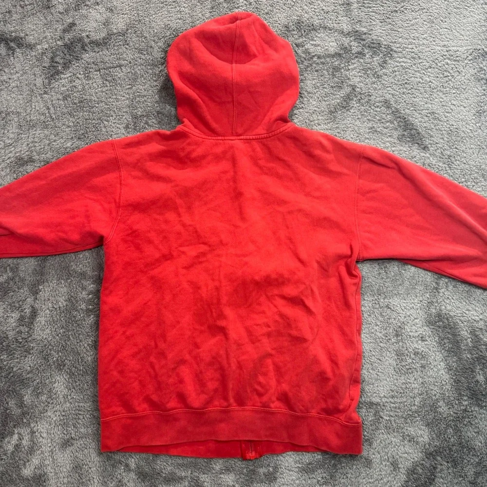 Nike Y2K Full Zip Hoodie Sweatshirt Collegiate Spellout Logo Size L 14-16